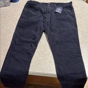GAP Blue Corduroy Pants Full-Length Straight Fit